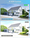 WEILAILIFE 【4K Ultra HD & 2-Way Audio】 Extend Wired Dome Security Camera, Home Video Surveillance Camera, Outdoor/Indoor POE IP Cameras
