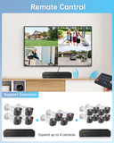 【122° Wide-Angle】 Outdoor Wired Security Camera System, Home Video Surveillance Systems, CCTV Cameras for Home, DVR Surveillance Kits(Enjoy $20 Off Instantly)