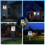 WEILAILIFE Solar Powered Deck Lights for Sign, Outdoor Solar Sign LED Lights, Waterproof Clip-On Yard Security Sign Spotlight