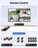 【Supervisión Nocturna de 27 m】Sistema de cámara de seguridad con cable para exteriores de 5 MP, sistemas de videovigilancia para el hogar, cámaras CCTV con grabador DVR (¡Disfruta de $10 de descuento al instante!)