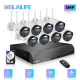 【Ultra gran angular de 130°】Sistema de cámara de seguridad inalámbrica para exteriores, sistemas de videovigilancia para el hogar, cámaras inalámbricas para seguridad del hogar,