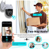 Home Outdoor PTZ Wireless Security Camera（1 Pack） Two Way Audio 3.0 Megapixel Pan Tilt WiFi Surveillance Dome Cam with Night Vision