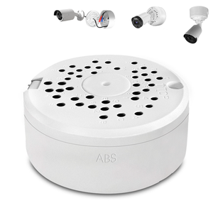 【Impermeable IP54 de ABS】 Caja de Conexiones Universal Impermeable para Cámaras de Exterior, Caja de Conexiones Impermeable para Cámaras de Seguridad CCTV, Caja de Conexiones para Cámaras de Vigilancia de Video 