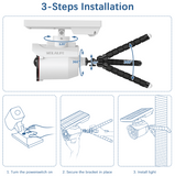 WEILAILIFE Solar Motion Sensor Light Outdoor with Bracket for Garden, Yard, Backyard, Pathway and Porch