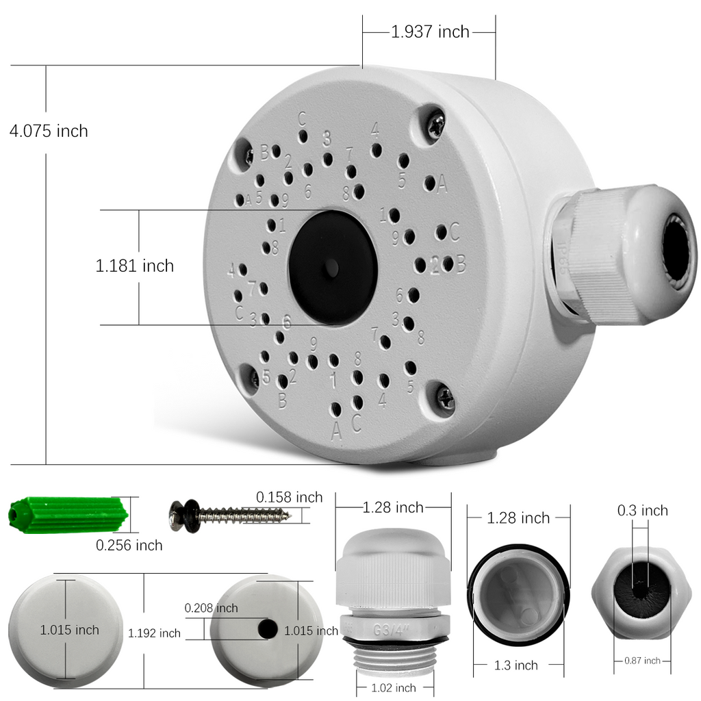 【Metal IP66 Waterproof】 Universal Camera Junction Box Waterproof Junct ...