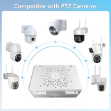 【Compatible with PTZ Cameras】 Security Camera Junction Box, Outdoor CCTV Mounting Bracket, IP65 Waterproof ABS Plastic Cable Concealment Box