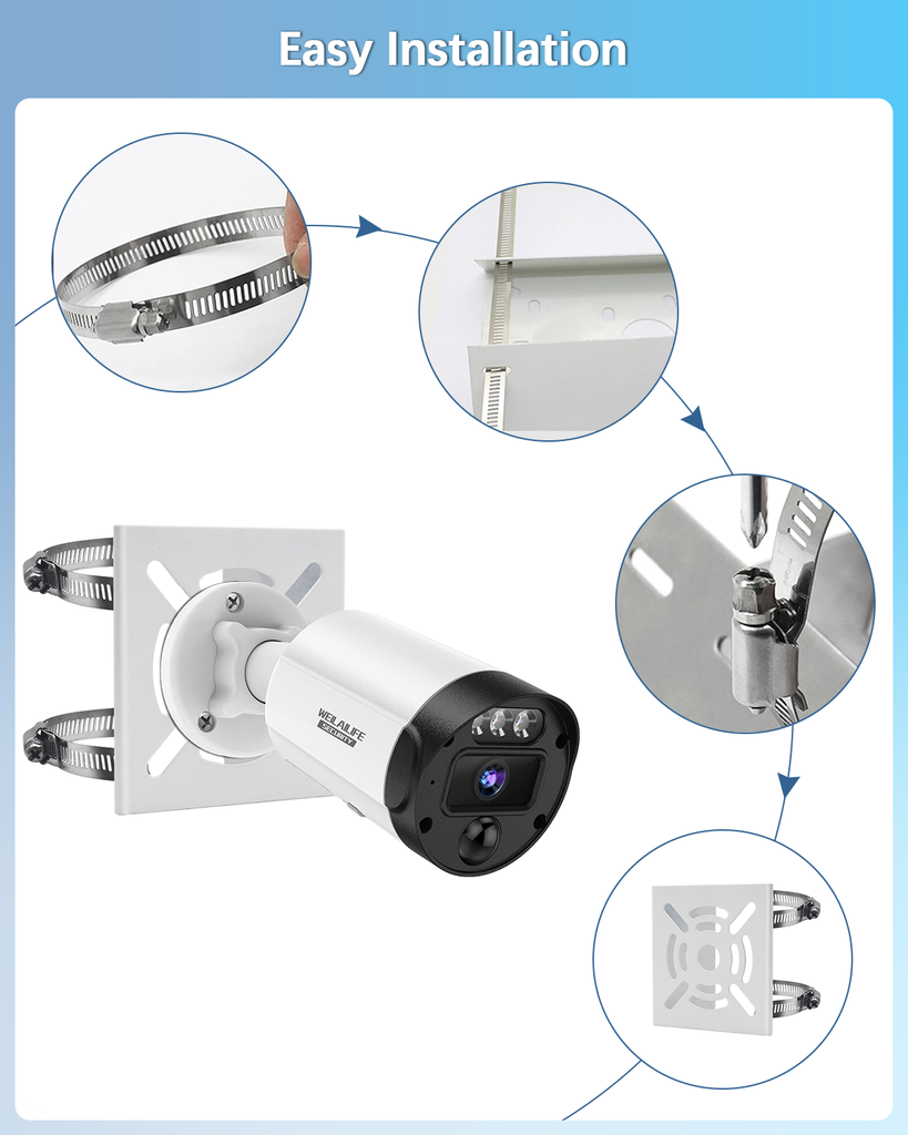 Coolotic 11.8 Security Camera Corner Pole Mounting Coolotic 11.8 Security Camera Corner Pole Mounting