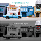 Home Outdoor PTZ Wireless Security Camera（1 Pack） Two Way Audio 3.0 Megapixel Pan Tilt WiFi Surveillance Dome Cam with Night Vision