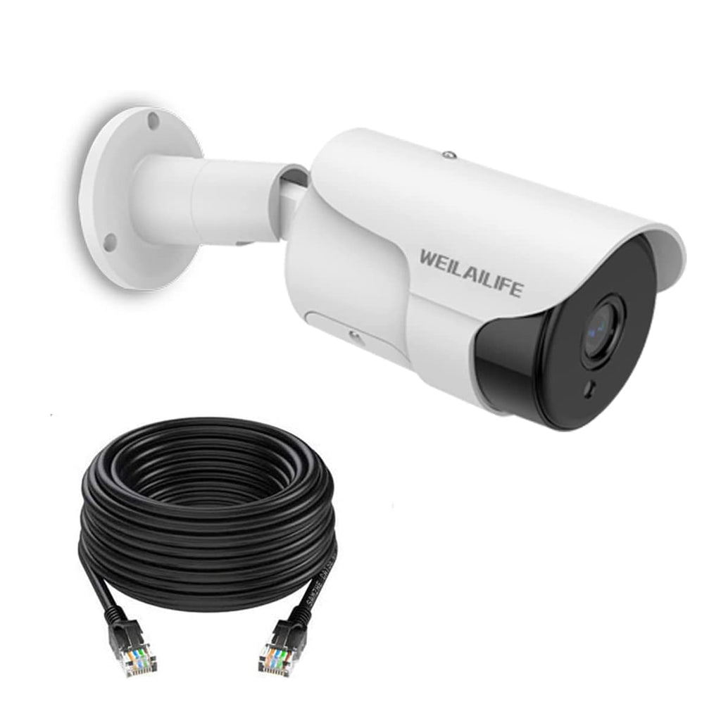 4K PoE Security Camera, Only Work for 4K WEILAILIFE POE Camera System. Roll over image to zoom in 4K PoE Security Camera, Only Work for 4K WEILAILIFE POE Camera System.